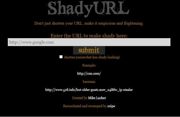 Shady URL