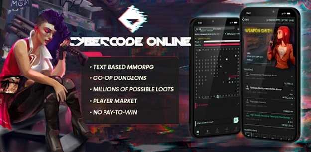 CyberCode Online - Text MMO RPG - Idle MMORPG