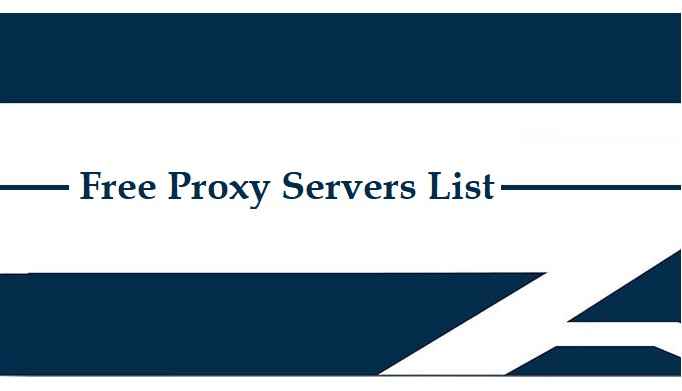 Free Proxy Servers List