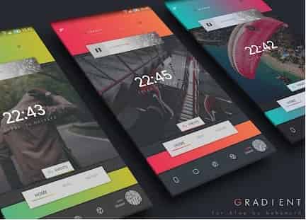 Gradient Theme for KLWP