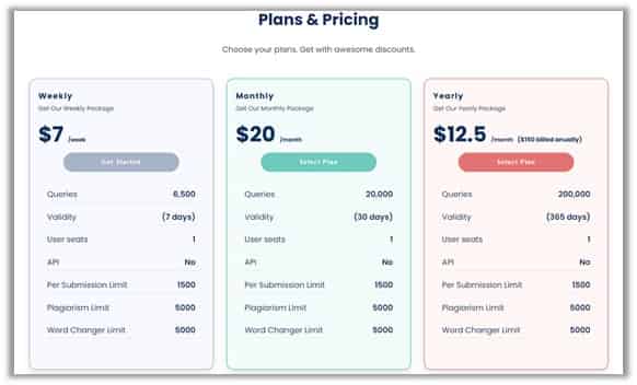 plan and pricing